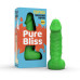 Свічка у вигляді члена Pure Bliss MINI Green 15 см - Фото №5