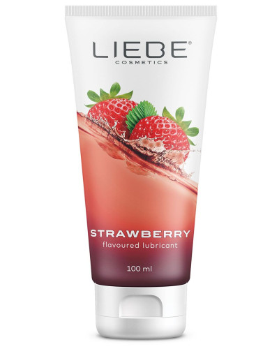 Лубрикант на водной основе Liebe Lubricant Strawberry 100 мл - Фото №1