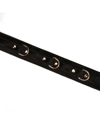 Нашийник з повідцем Liebe Seele Boudoir Amor Collar with Leash Black - Фото №4