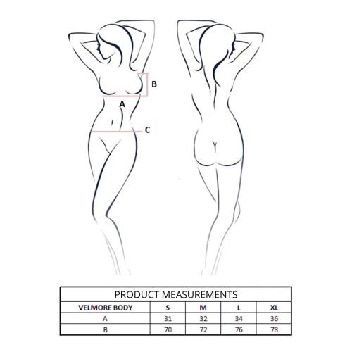 Боди Passion VELMORE BODY blue M