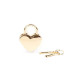 Замочок Liebe Seele Heart Shape Padlock Gold (2 шт) - Фото №2