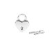 Замочок Liebe Seele Heart Shape Padlock Silver (2 шт) - Фото №1