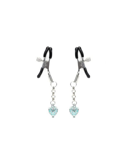 Затискачі для сосків Liebe Seele Glow-in-dark Nipple Clamps Light Blue - Фото №1