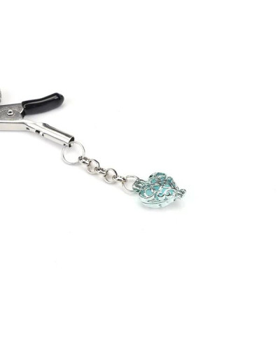Затискачі для сосків Liebe Seele Glow-in-dark Nipple Clamps Light Blue - Фото №2