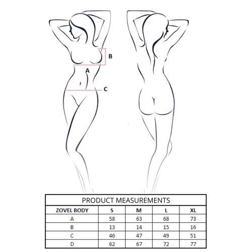 Боди Passion ZOVEL BODY light pink L