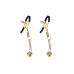Затискачі для сосків Liebe Seele Hollow Heart Nipple Clamps Gold - Фото №1