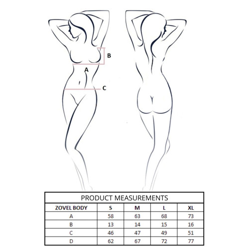 Боді Passion ZOVEL BODY light pink XL