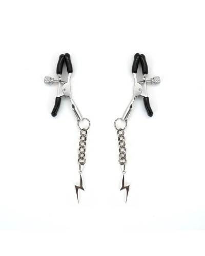 Затискачі для сосків Liebe Seele Lightning Nipple Clamps Silver - Фото №1