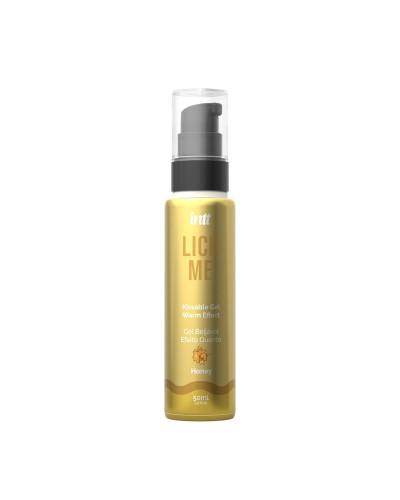 Гель для оральних пестощів з зігрівальним ефектом INTT Lick Me Kissable Gel Honey 50 мл - Фото №1