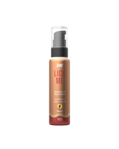 Гель для оральних пестощів з зігрівальним ефектом INTT Lick Me Kissable Gel Peach 50 мл - Фото №1