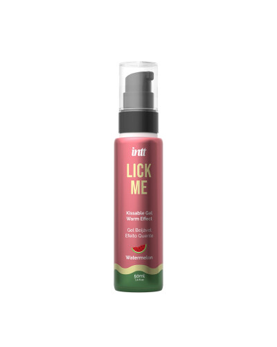 Гель для оральних пестощів з зігрівальним ефектом INTT Lick Me Kissable Gel Watermelon 50 мл - Фото №1