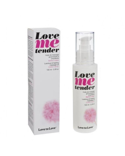 Розпродаж!!! Масажна олія Love To Love - Love Me Tender Cotton candy, 100 мл (термін 10.2025) - Фото №1