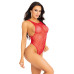 Боді-сітка Leg Avenue Net snap crotch tank bodysuit Red, One Size - Фото №3