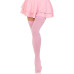 Плотные непрозрачные чулки Leg Avenue Opaque Nylon Thigh Highs Pink, One Size - Фото №3