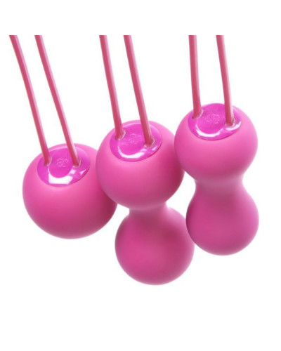 Набір вагінальних кульок Je Joue - Ami Fuchsia, діаметр 3,8-3,3-2,7см, вага 54-71-100гр - Фото №3