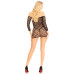 Сукня-сітка з сердечками Leg Avenue Heart net mini dress Black, зав'язки, відкриті плечі, One Size - Фото №5