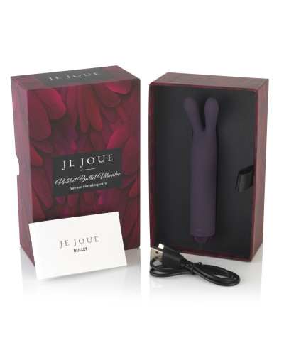 Вібратор з вушками Je Joue - Rabbit Bullet Vibrator Purple, глибока вібрація - Фото №8