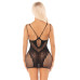Сукня Leg Avenue Lace and Net Mini Dress with Dual Strap One Size, Black - Фото №2