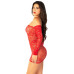 Платье Leg Avenue Seamless Off The Shoulder Mini Dress One Size, Red - Фото №5