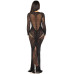 Сукня Leg Avenue Lace and Net Bodycon Gown One Size, Black - Фото №5