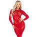 Сукня Leg Avenue Lace and Net Bodycon Gown One Size, Red - Фото №1
