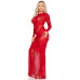 Сукня Leg Avenue Lace and Net Bodycon Gown One Size, Red - Фото №4