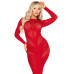 Сукня Leg Avenue Lace and Net Bodycon Gown One Size, Red - Фото №5