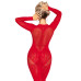 Сукня Leg Avenue Lace and Net Bodycon Gown One Size, Red - Фото №6