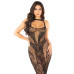 Сукня Leg Avenue Rhinestone Lace and Net Bodycon Dress One Size, Black - Фото №1
