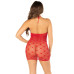 Сорочка Leg Avenue Mini Heart Trimmmed Net Chemise One Size, Red - Фото №5