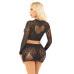 Комплект Leg Avenue Rhinestone Crop Top and Mini Skirt One Size, Black - Фото №2