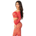 Комплект Leg Avenue Off The Shoulder Top and Footless Tights One Size, Red - Фото №2