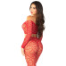 Комплект Leg Avenue Off The Shoulder Top and Footless Tights One Size, Red - Фото №4
