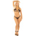 Комплект Leg Avenue Open Cup Bra and Pearl String One Size, Black - Фото №4