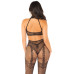 Бодістокінг Leg Avenue Crotchless Bodystocking with Heart One Size, Black - Фото №4