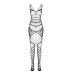 Бодістокінг Passion BS102 One Size, white - Фото №3