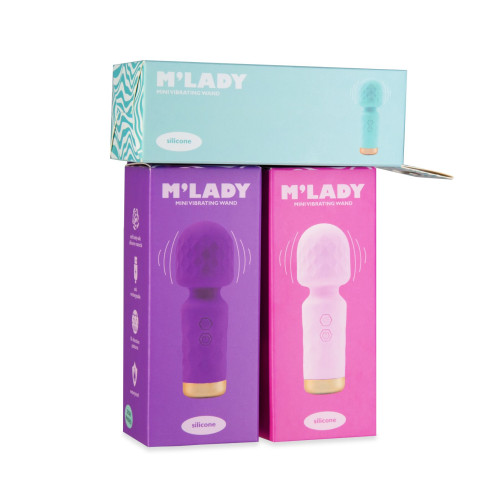 Вібромасажер M’Lady Mini Vibrating Wand Purple