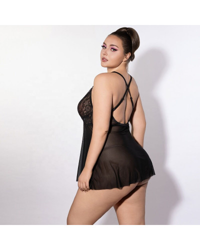 Сукня JSY P61151 Black Plus Size - Фото №3