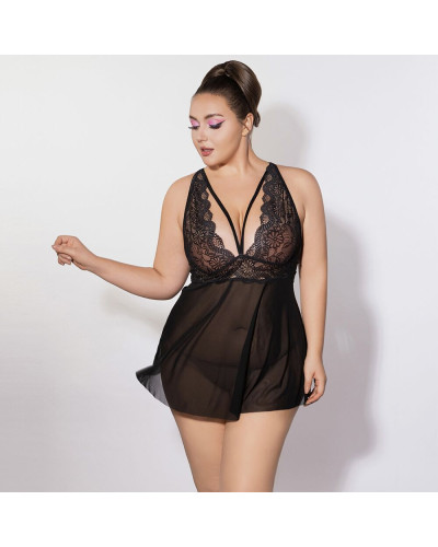 Сукня JSY P61151 Black Plus Size - Фото №6