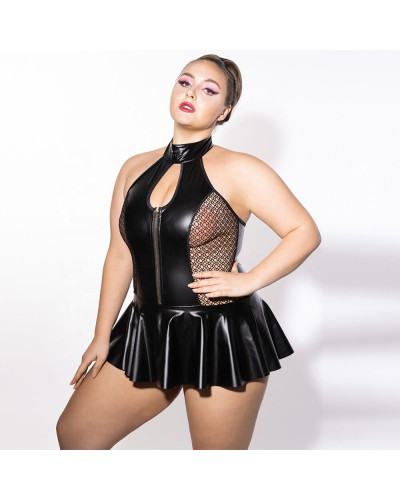 Боді JSY P61158 Black Plus Size - Фото №6