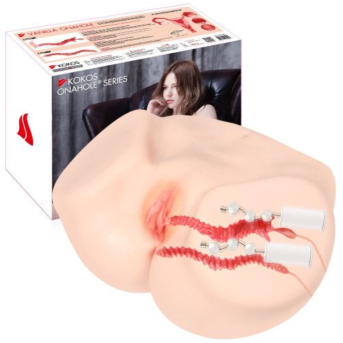 Мастурбатор Kokos 004 Vailla ONAHOLE Real Vagina 2WayPlus з вібрацією та масажем