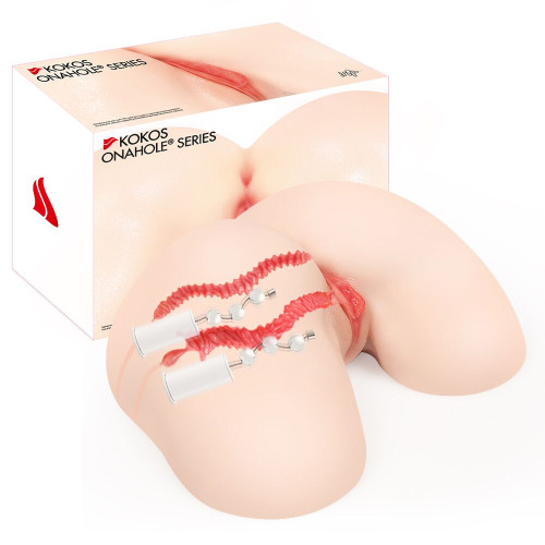 Мастурбатор Kokos 004 Vailla ONAHOLE Real Hips 2WayPlus з вібрацією та масажем