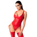 Боді Noir Handmade F352 Red powerwetlook body - XXL - Фото №2