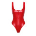 Боді Noir Handmade F352 Red powerwetlook body - XXL - Фото №6