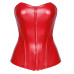 Корсет Noir Handmade F355 Red powerwetlook corset - S - Фото №4