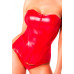 Корсет Noir Handmade F355 Red powerwetlook corset - L - Фото №1