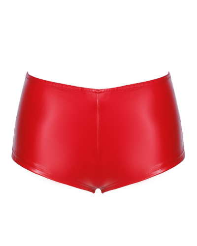 Шорти Noir Handmade F356 Red powerwetlook shorts - S - Фото №6