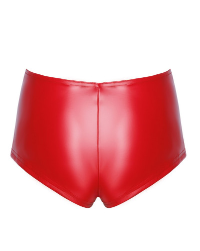 Шорти Noir Handmade F356 Red powerwetlook shorts - S - Фото №7