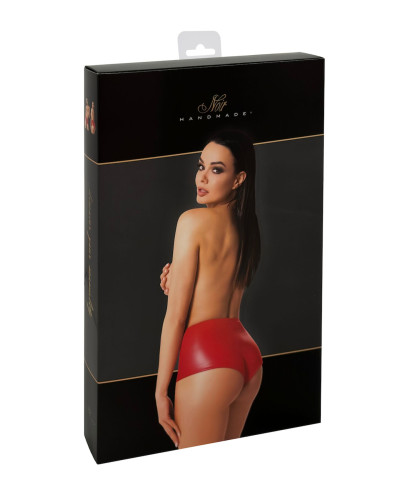 Шорти Noir Handmade F356 Red powerwetlook shorts - S - Фото №8