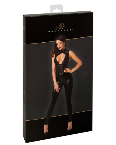 Комбінезон Noir Handmade F342 Powerwetlook and lace overall - S - Фото №8